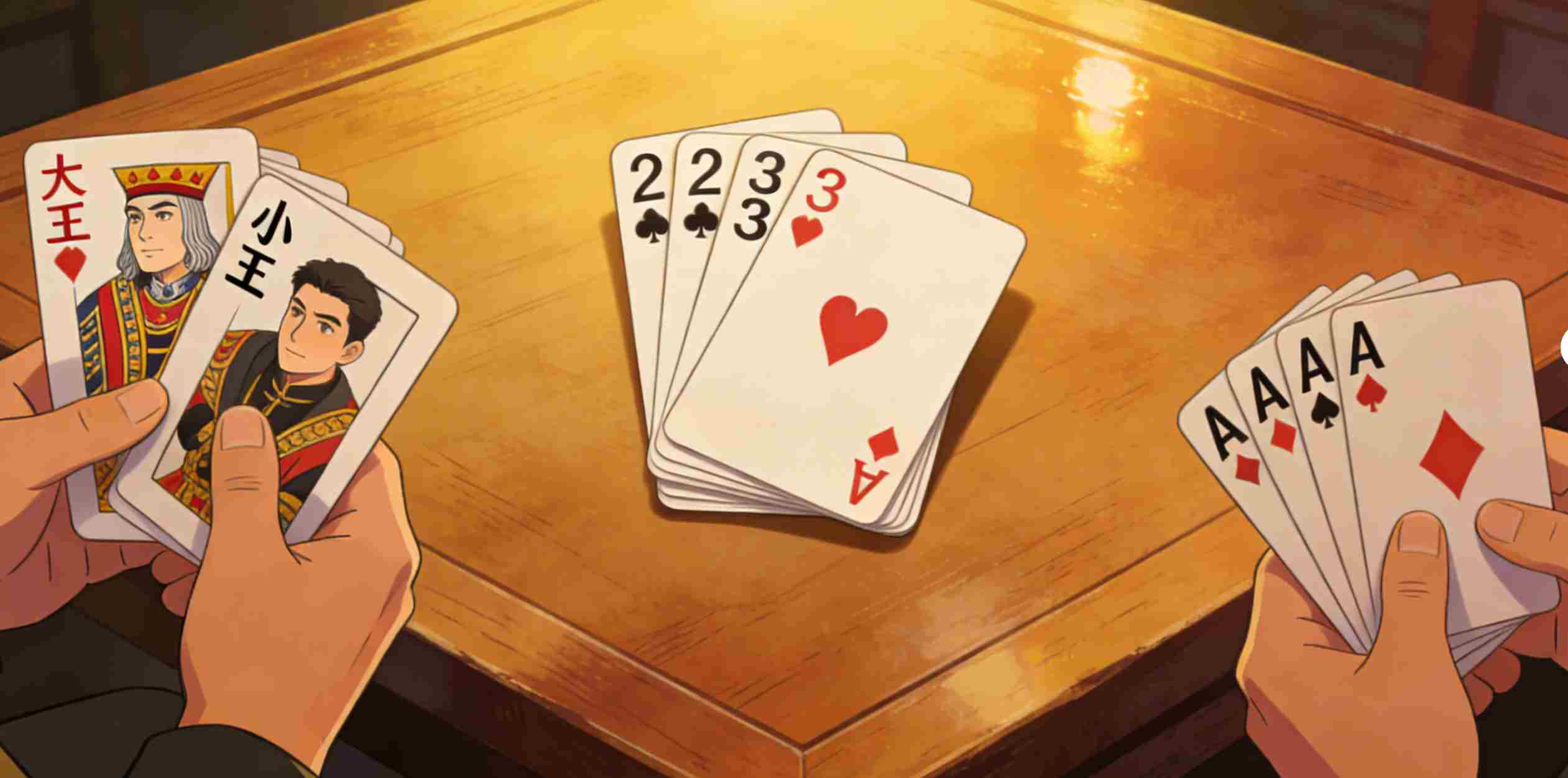 今晚咱们仨打斗地主吧，好久没一起玩了。